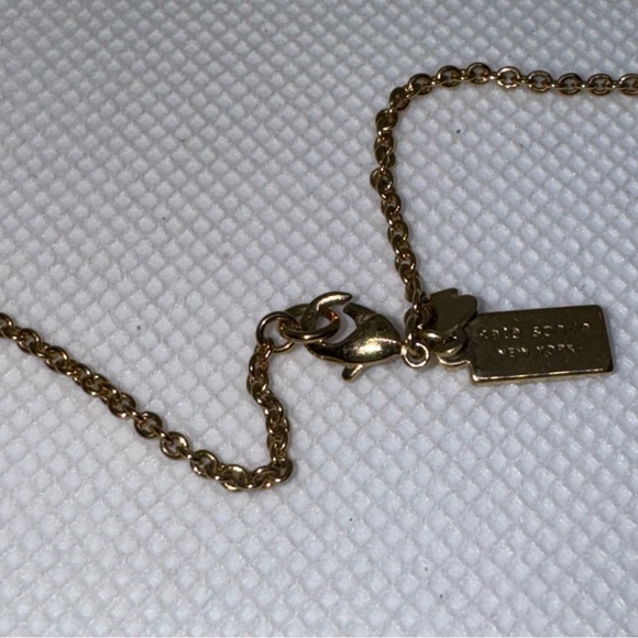 Kate Spade Station Necklace, Crystal Lucite Station Necklace - Picture 9 of 10